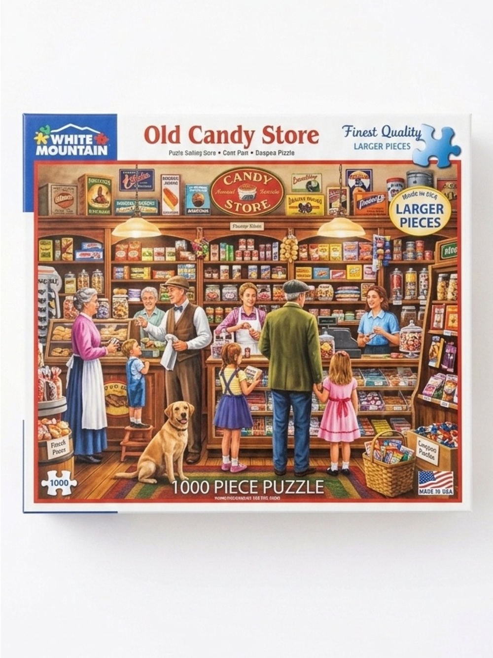 White Mountain Old Candy Store 1000-Piece Puzzle